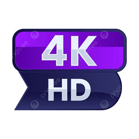 Transparent 4k Ultra Hd Video Resolution Button Vector, 4k Hd, Full Hd, Ultra Hd PNG and Vector ...