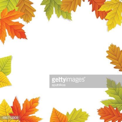 Fall Vector Leaf Border Stock Vector | Royalty-Free | FreeImages