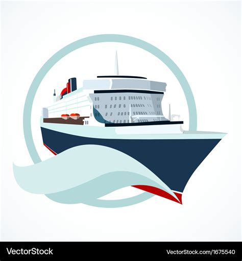 Cruise ship Royalty Free Vector Image - VectorStock