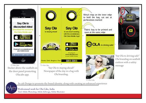 Ola Cabs - In cab brand experience design on Behance