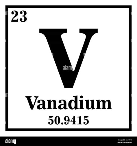 Vanadium atomic structure Banque d'image et photos - Alamy
