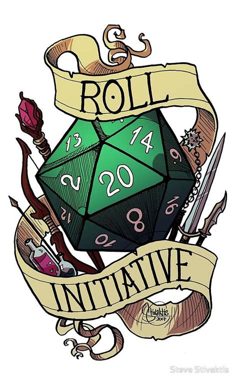 Roll Initiative by Steve Stivaktis | Dungeons and dragons art, D&d ...