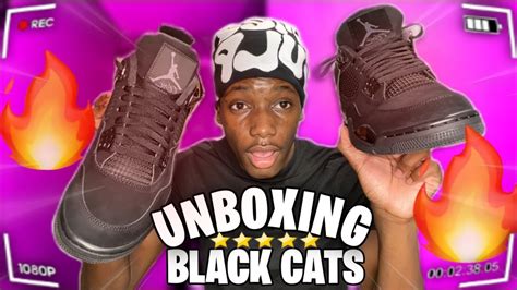 AIR JORDAN 4 BLACK CAT 2023 REVIEW, UNBOXING & ON FEET!! - YouTube