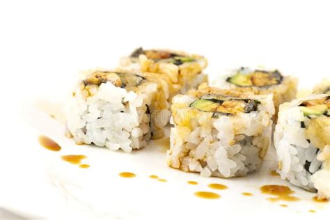 Hosomaki Unagi Maki Bbq Eel Avocado Roll Stock Photos - Free & Royalty-Free Stock Photos from ...