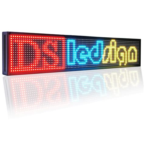 Buy Scrolling LED Sign with WiFi P10 Outdoor 40" x 8" LED Display ...