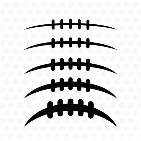 Football Laces Svg, Football Outline, Football Stitch Cricut File ...