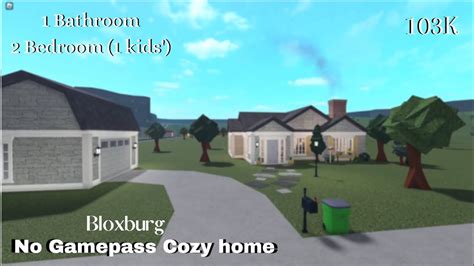 103K Bloxburg Cozy Home (no gamepasses) | Speedbuild - YouTube