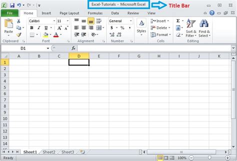 Title Bar, Help Button, Zoom Control and View Buttons in Excel - W3schools