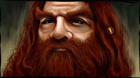 Brown-haired beard man, Gimli, The Lord of the Rings, dwarfs, fan art HD wallpaper | Wallpaper Flare