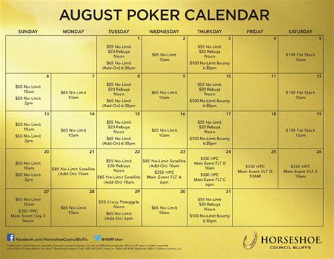 Council Bluffs Poker on Twitter: "Horseshoe Poker Classic coming in ...