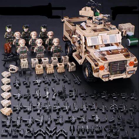 SWAT Armoured Riot Vehicles Camouflage Battle Force Minifigures Lego Compatible City Sets
