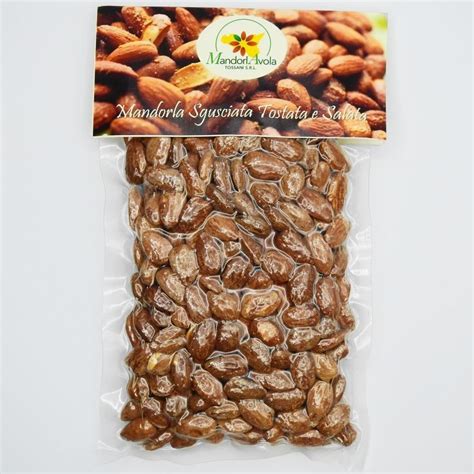 shelled roasted and salted almonds 250 g Tossani srl