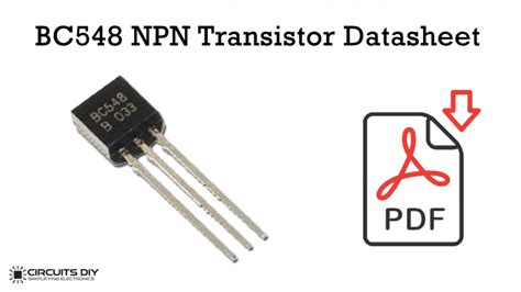 BC548 NPN Transistor - Datasheet