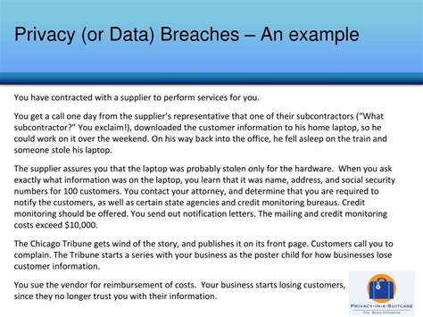 PPT - Privacy (or Data) Breaches - Examples PowerPoint Presentation ...