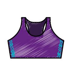 Shirt female gym wear Royalty Free Vector Image