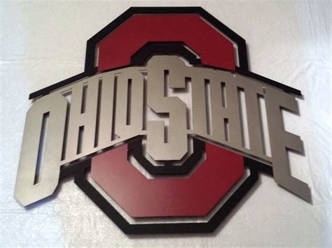 Metal Ohio State Large Wall Art