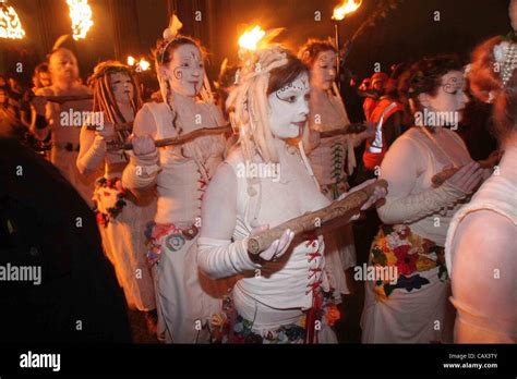 Beltane Fire Festival Edinburgh Scotland U.K. 30/04/12. Ancient pagan Stock Photo: 41141099 - Alamy