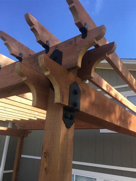 Choosing Decorative Metal Brackets for Wood Beams: Weather Resistant Pergola Hardware Ideas ...