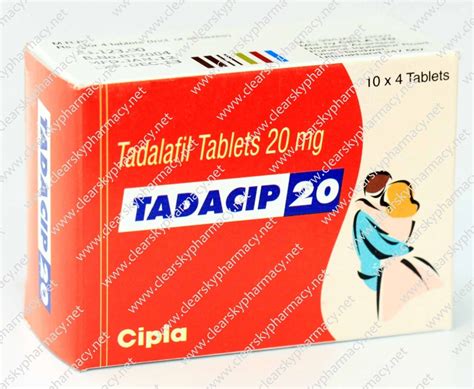 Tadacip 20 mg by Cipla | Generic Tadalafil | Dosage | Side Effects