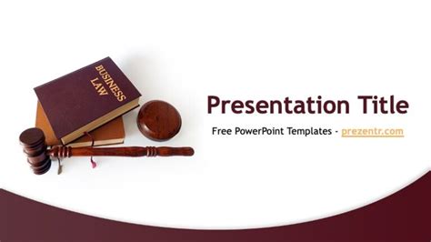 Free Business Law PowerPoint Template - Prezentr PPT Templates