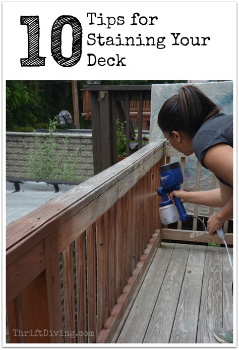 10 Tips to Remember When Staining Your Deck: DIY Deck Staining Tips