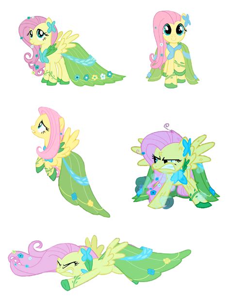 Mlp Fluttershy Gala dress vectors set