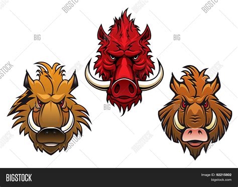 Fierce Cartoon Wild Vector & Photo (Free Trial) | Bigstock