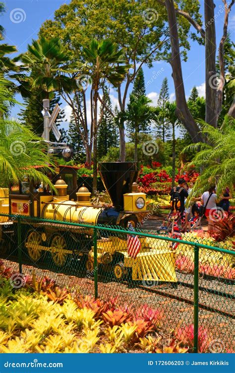 Classic Train at the Dole Plantation Editorial Stock Photo - Image of ...