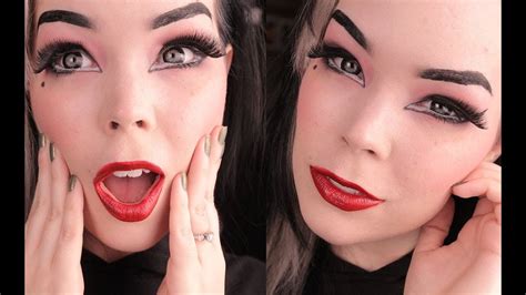 Elvira Gothic Halloween Makeup Tutorial! Easy!! - YouTube