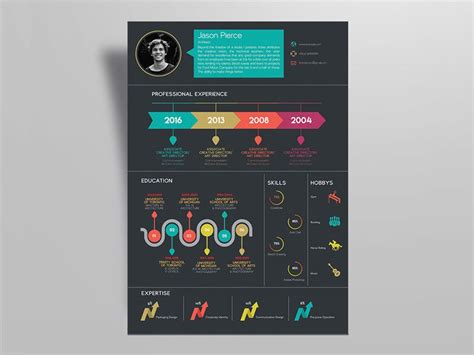 Free Creative Infographic Resume Template | Infographic resume, Infographic resume template ...