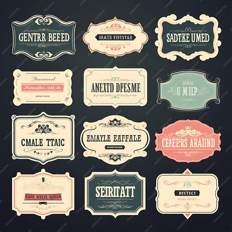 Premium AI Image | A Set Of Menu Layout 2D Design With Vintage Style Frame Vector Creative Flat ...