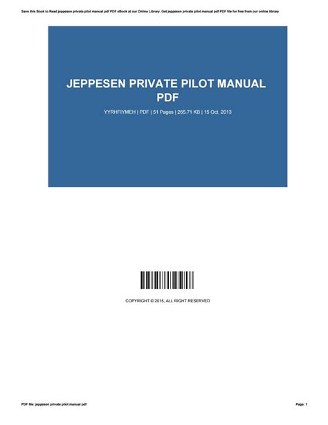 Jeppesen private pilot manual pdf by EstellaWright2573 - Issuu