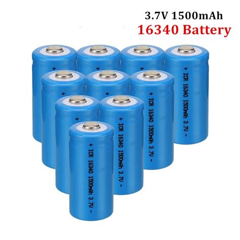 20Pcs 1500mAh Rechargeable 3.7V Li-ion 16340 Batte... – Grandado