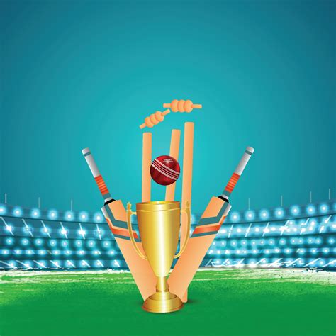 Cricket championship tournament stadium background 2156899 Vector Art ...