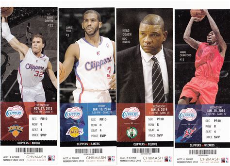 2013-14 LOS ANGELES CLIPPERS SEASON TICKET SET WITH PLAYOFFS 60 TICKETS ...