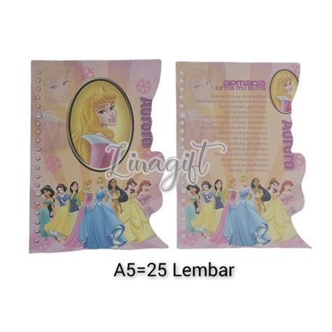 Jual ( Pak 25 Lembar ) ISI KERTAS BINDER FILE A5 KWARTO MOTIF ANAK ANAK - - 3 - Jakarta Barat ...