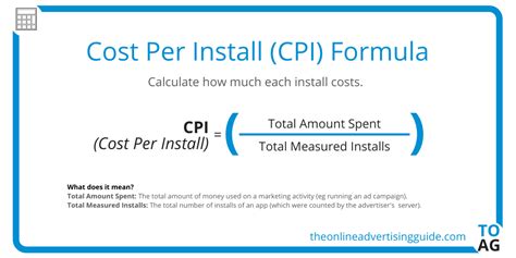 CPI Calculator (Cost Per Install) | The Online Advertising Guide