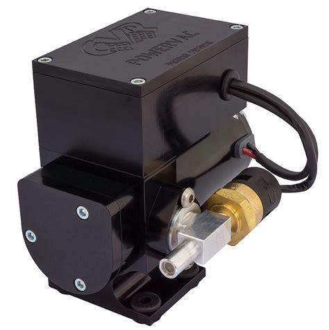 12 Volt Electric Vacuum Pump – Black Anodized | CVR High Performance Racing Products