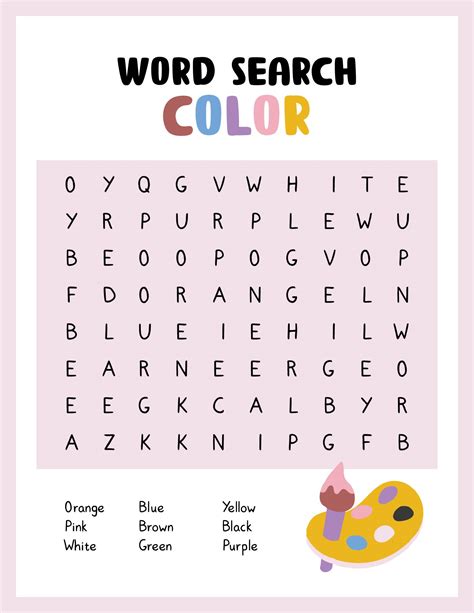 1st grade word search best coloring pages for kids - simple word searches printable activity ...