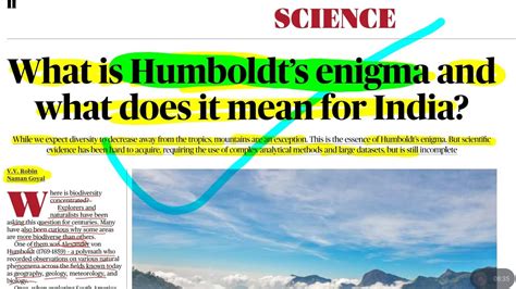 Humboldt's Enigma: Significance for India | UPSC Insights #upsc2024 #worldmapforum - YouTube