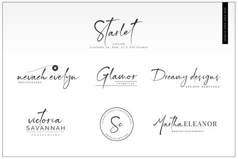 Starlet Script Font 12 Logos Script#Font#Starlet #affiliate Logo Script ...