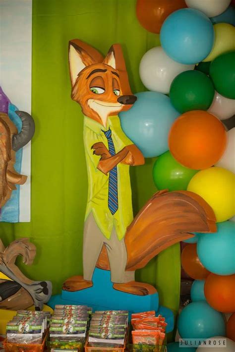 Ellietopia! | CatchMyParty.com | Zootopia party, Zootopia birthday party, Catch my party