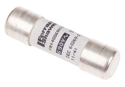 L200754 Mersen | Mersen 10A Ceramic Cartridge Fuse, 14 x 51mm | 188 ...