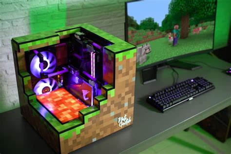 Minecraft themed Gaming PC by YouTube: Nate Gentile : pcmasterrace