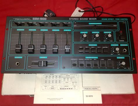 REALISTIC SSM-1900 MIXER. | Dj, Dj equipment, The originals