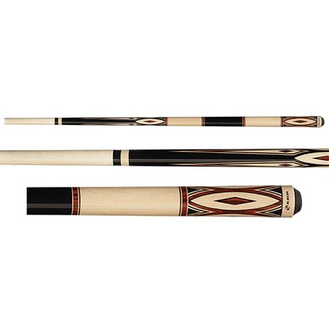 Players G-3394 Black and Tan Rengas Pool Cue Stick