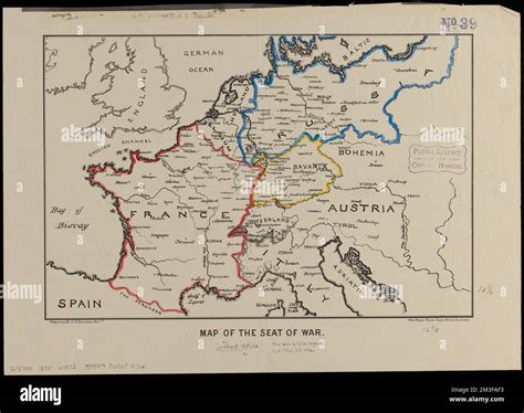 Map of the seat of war , Franco-Prussian War, 1870-1871, Maps, Europe, Maps Norman B. Leventhal ...