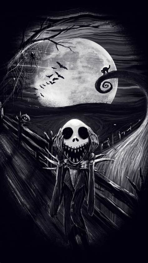 Jack Skellington Painting Wallpaper – Warehouse of Ideas