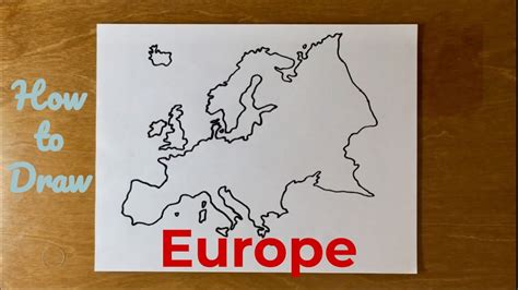 How To Draw A Map Of Europe - Coastal Map World