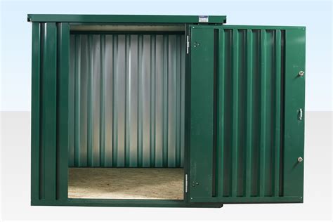 Flat Packed Metal Store (2m Green) - Portable Space | Metal storage ...